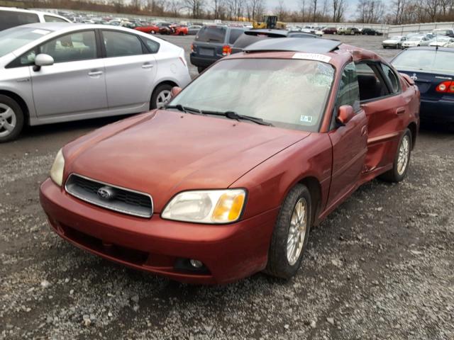 4S3BE625446204065 - 2004 SUBARU LEGACY L S MAROON photo 2