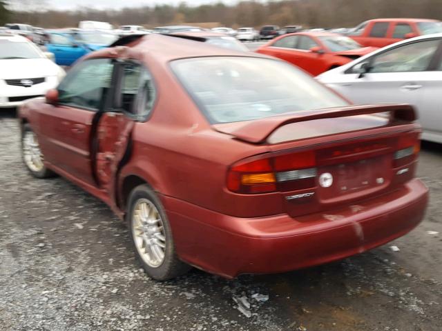 4S3BE625446204065 - 2004 SUBARU LEGACY L S MAROON photo 3