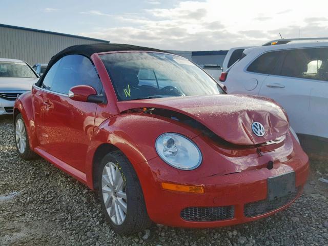 3VWRF31Y48M409961 - 2008 VOLKSWAGEN NEW BEETLE RED photo 1