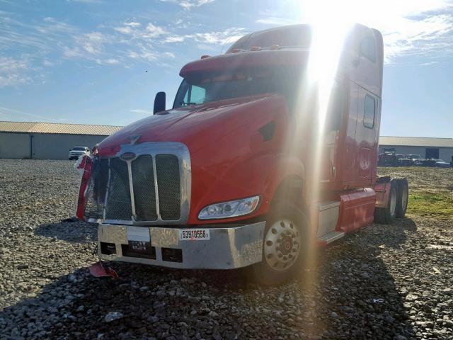 1XP7DB9X67D697299 - 2007 PETERBILT 387 RED photo 2