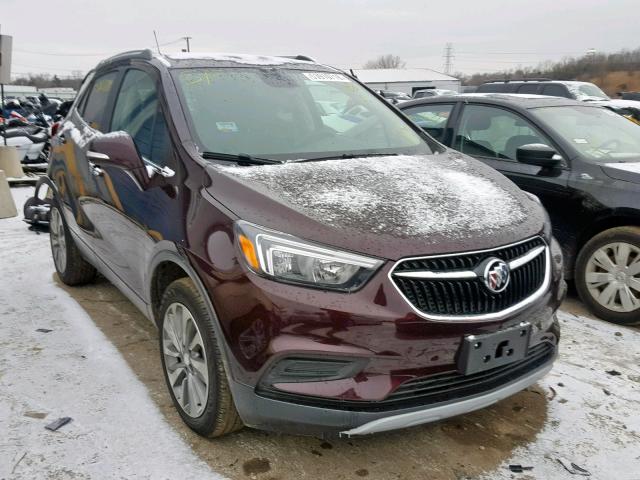 KL4CJASB5JB643782 - 2018 BUICK ENCORE PRE PURPLE photo 1