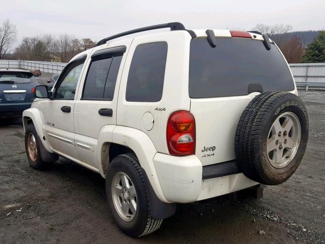 1J4GL58K42W154830 - 2002 JEEP LIBERTY LI WHITE photo 3