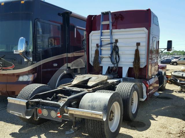 1XKAD49X99R255307 - 2009 KENWORTH CONSTRUCTI MAROON photo 4