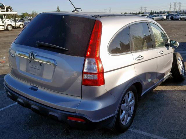 JHLRE38717C071568 - 2007 HONDA CR-V EXL SILVER photo 4