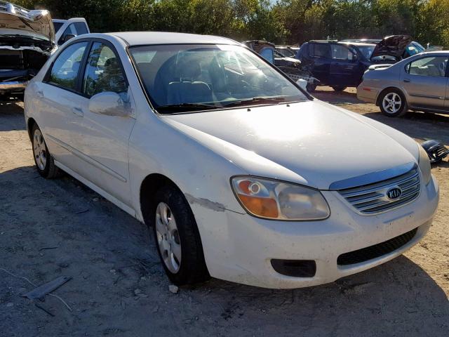 KNAFE121875412135 - 2007 KIA SPECTRA EX WHITE photo 1