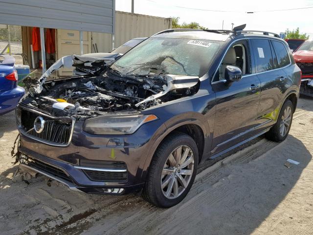 YV4A22PKXG1041402 - 2016 VOLVO XC90 T6 BLACK photo 2