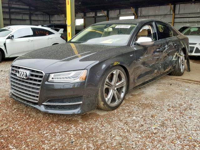 WAUK2AFD3FN005138 - 2015 AUDI S8 QUATTRO GRAY photo 2