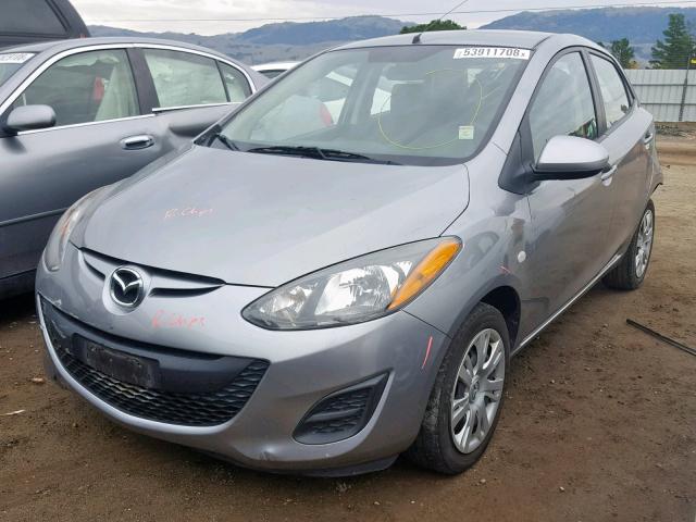 JM1DE1KZ3E0188430 - 2014 MAZDA MAZDA2 SPO GRAY photo 2