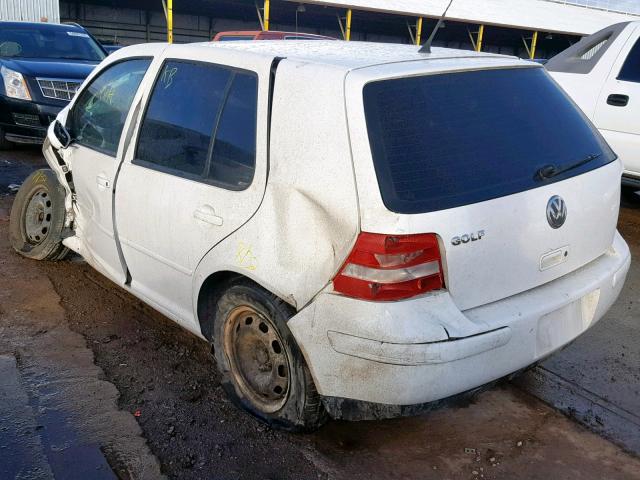 9BWFL61J944016813 - 2004 VOLKSWAGEN GOLF GL WHITE photo 3