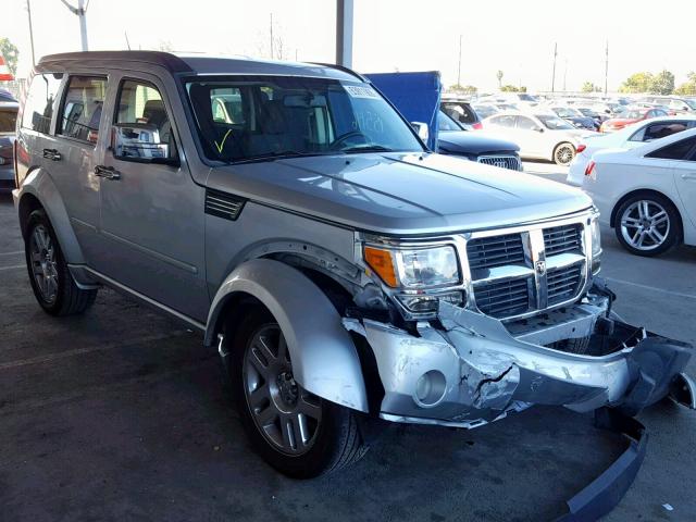 1D8GT58657W621884 - 2007 DODGE NITRO R/T SILVER photo 1