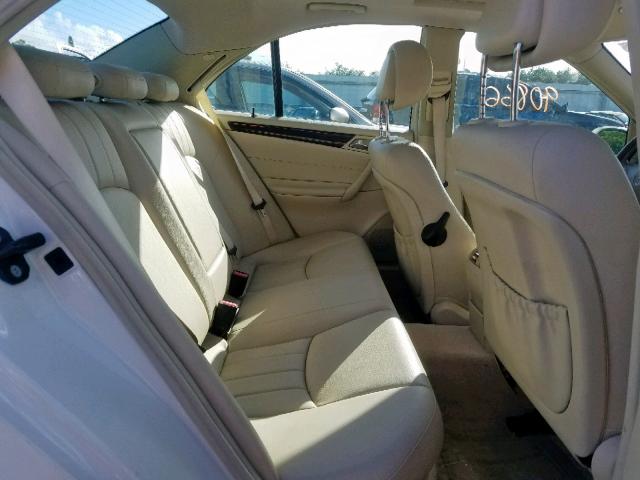 WDBRF92H47F886911 - 2007 MERCEDES-BENZ C 280 4MAT WHITE photo 6