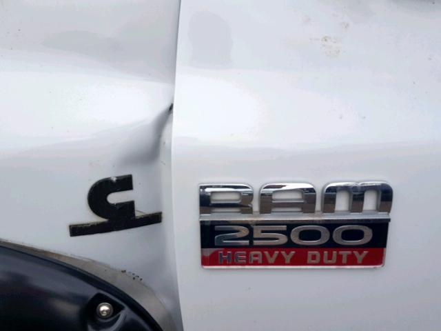 3D7KS29A78G194338 - 2008 DODGE RAM 2500 WHITE photo 9