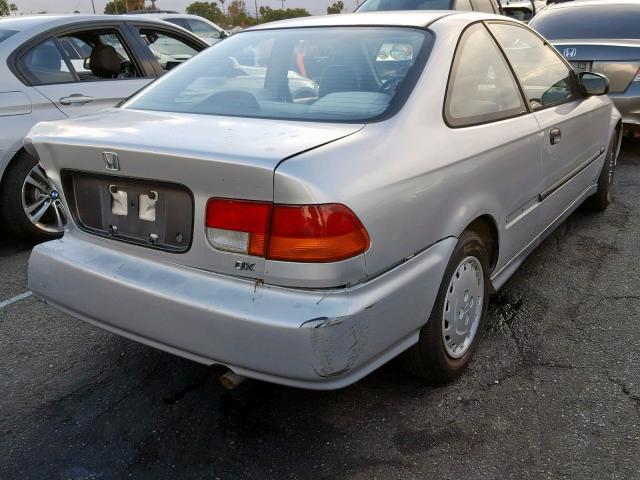 1HGEJ6228VL085083 - 1997 HONDA CIVIC DX SILVER photo 4