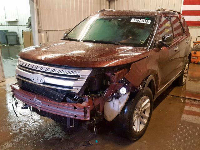 1FMHK7D88CGA25631 - 2012 FORD EXPLORER X RED photo 2