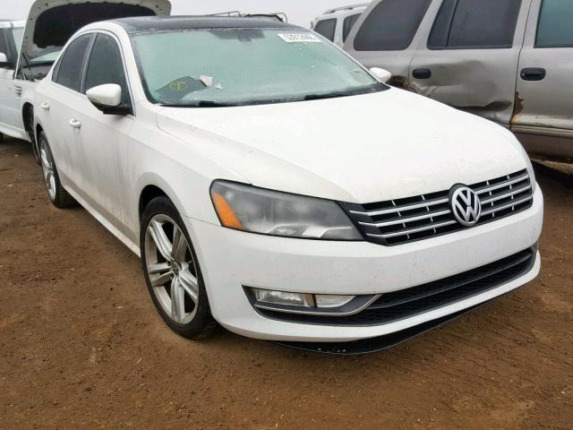 1VWBM7A35CC043120 - 2012 VOLKSWAGEN PASSAT SE WHITE photo 1