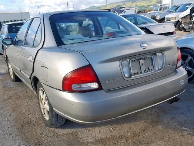 3N1AB51A93L732432 - 2003 NISSAN SENTRA SE- SILVER photo 3