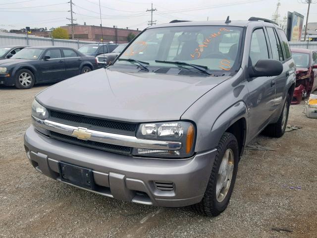 1GNDT13S562325386 - 2006 CHEVROLET TRAILBLAZE GRAY photo 2