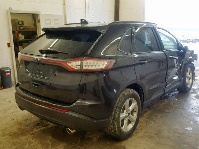 2FMTK3G85FBB76064 - 2015 FORD EDGE SE BLACK photo 4