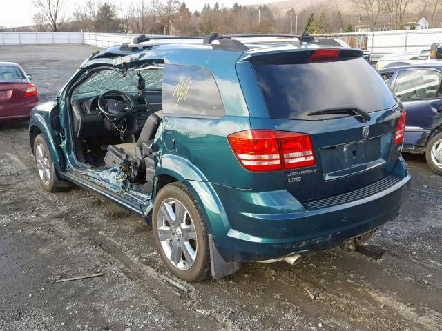 3D4GH67V99T215889 - 2009 DODGE JOURNEY R/ GREEN photo 3