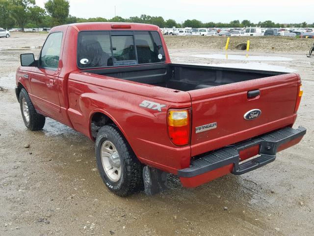 1FTYR10D47PA30914 - 2007 FORD RANGER RED photo 3