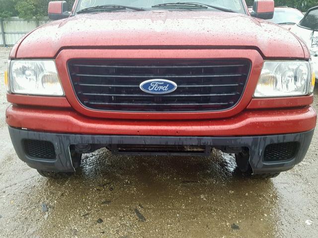 1FTYR10D47PA30914 - 2007 FORD RANGER RED photo 9