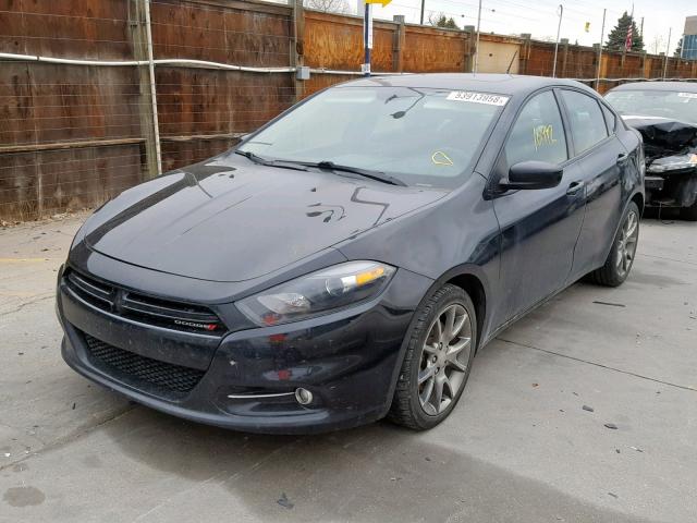 1C3CDFBAXDD340155 - 2013 DODGE DART SXT BLACK photo 2