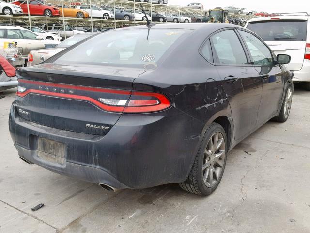 1C3CDFBAXDD340155 - 2013 DODGE DART SXT BLACK photo 4