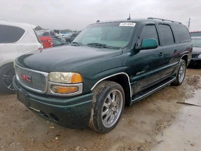 1GKFK66U23J135632 - 2003 GMC YUKON XL D GREEN photo 2