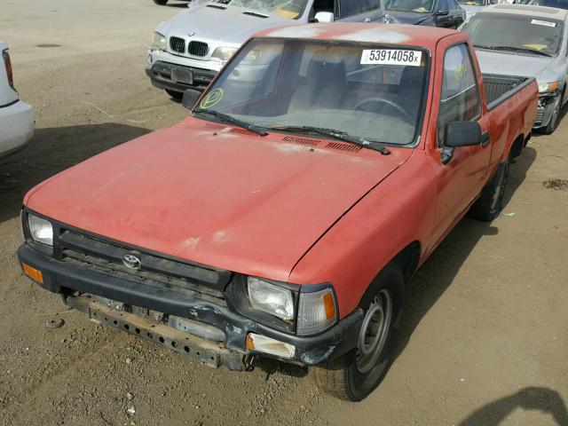 4TARN81A0PZ078147 - 1993 TOYOTA PICKUP 1/2 RED photo 2