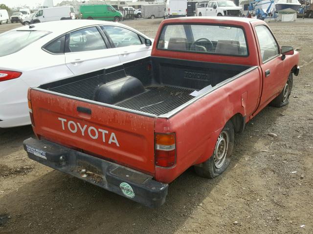 4TARN81A0PZ078147 - 1993 TOYOTA PICKUP 1/2 RED photo 4