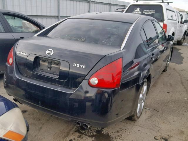 1N4BA41EX5C834375 - 2005 NISSAN MAXIMA SE BLACK photo 4