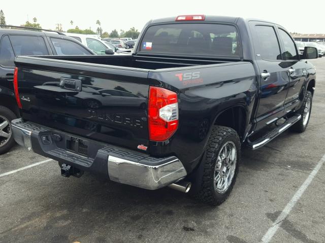 5TFDY5F14JX700538 - 2018 TOYOTA TUNDRA CRE BLACK photo 4