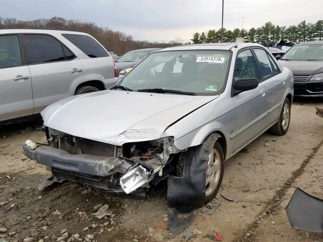 JM1BJ225X10480365 - 2001 MAZDA PROTEGE LX SILVER photo 2