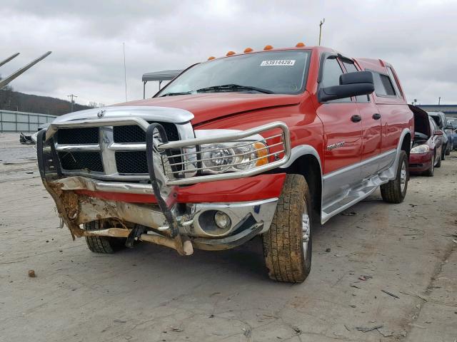 1D7KU28643J550727 - 2003 DODGE RAM 2500 S RED photo 2