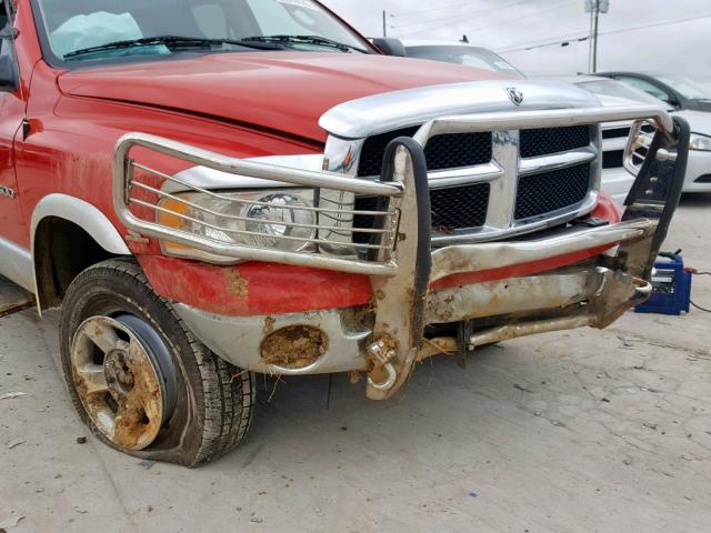 1D7KU28643J550727 - 2003 DODGE RAM 2500 S RED photo 9