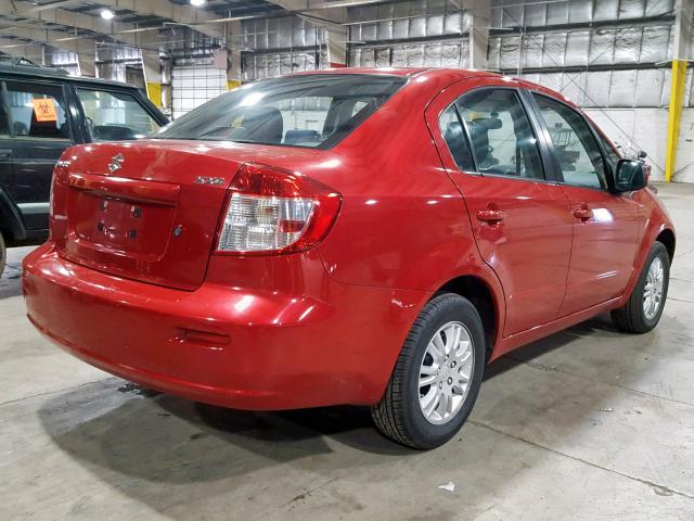 JS2YC5A37D6102453 - 2013 SUZUKI SX4 LE RED photo 4