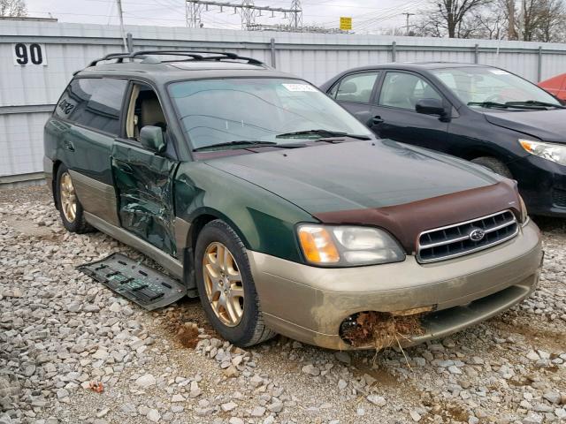 4S3BH6862Y7637391 - 2000 SUBARU LEGACY OUT GREEN photo 1