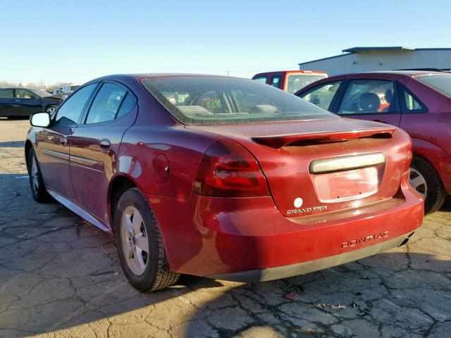 2G2WP522851133395 - 2005 PONTIAC GRAND PRIX BURGUNDY photo 3