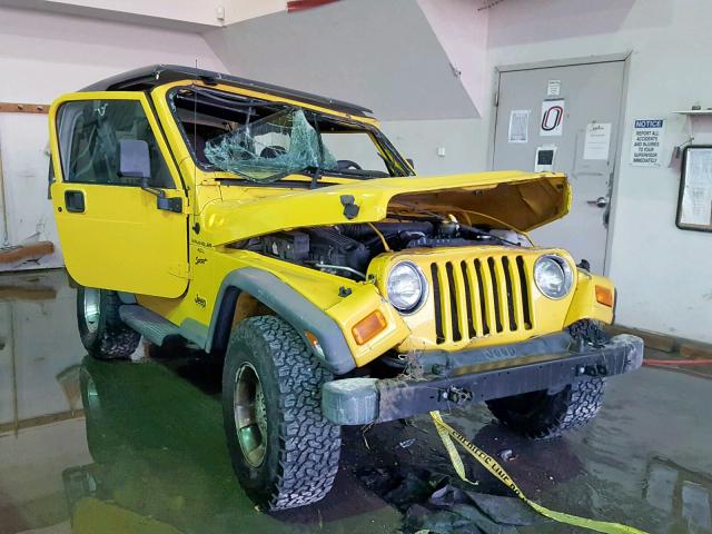 1J4FA49S9YP790902 - 2000 JEEP WRANGLER / YELLOW photo 1