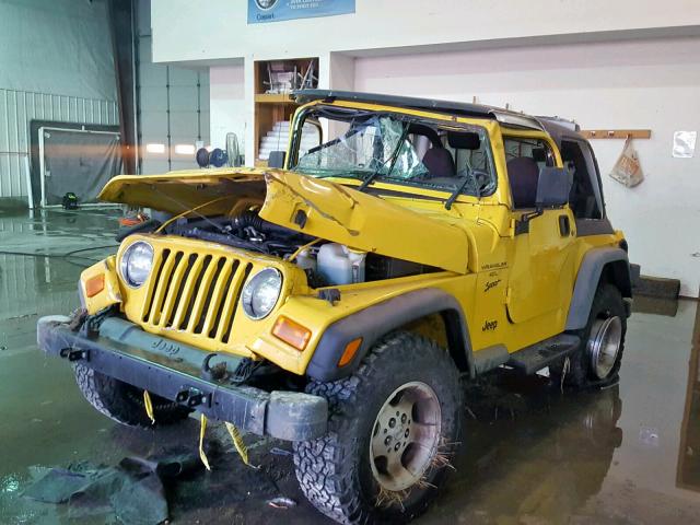 1J4FA49S9YP790902 - 2000 JEEP WRANGLER / YELLOW photo 2