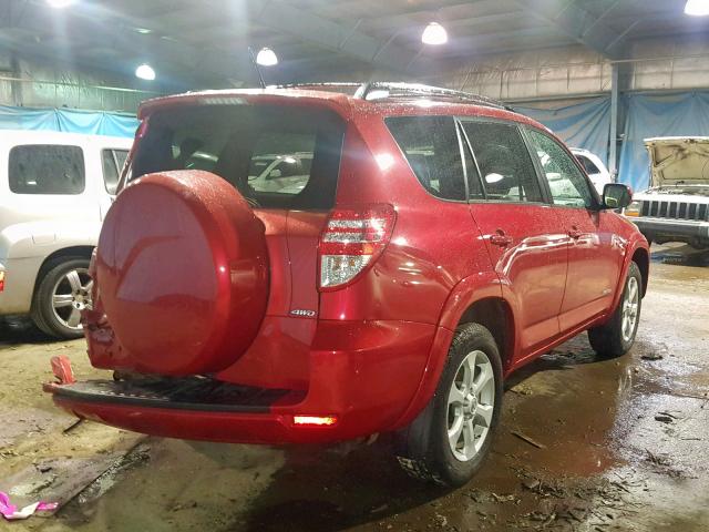 2T3DF4DV7BW159092 - 2011 TOYOTA RAV4 LIMIT RED photo 4