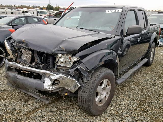 1N6AD07U65C432340 - 2005 NISSAN FRONTIER C BLACK photo 2