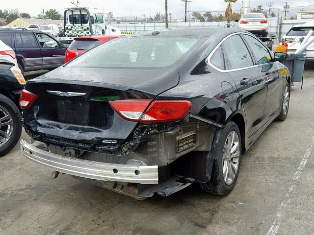 1C3CCCAB9FN691230 - 2015 CHRYSLER 200 LIMITE BLACK photo 4