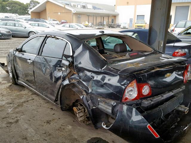 1G1ZK57729F118796 - 2009 CHEVROLET MALIBU LTZ შავი ფოტო 3