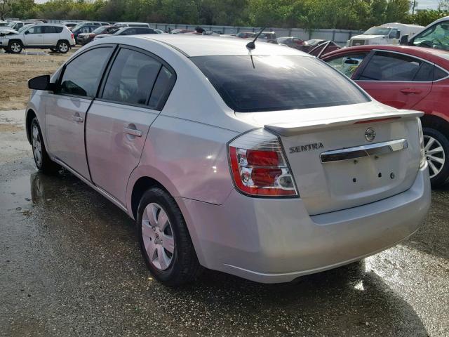 3N1AB6AP8BL673818 - 2011 NISSAN SENTRA 2.0 SILVER photo 3