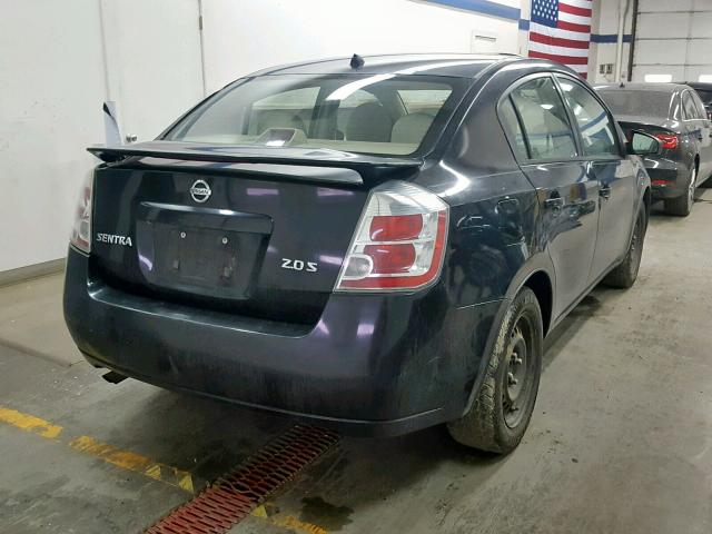 3N1AB61E97L641501 - 2007 NISSAN SENTRA 2.0 BLACK photo 4