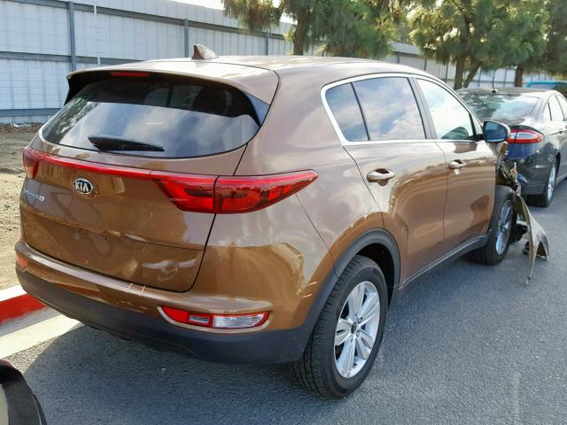 KNDPM3AC4J7478489 - 2018 KIA SPORTAGE L BROWN photo 4