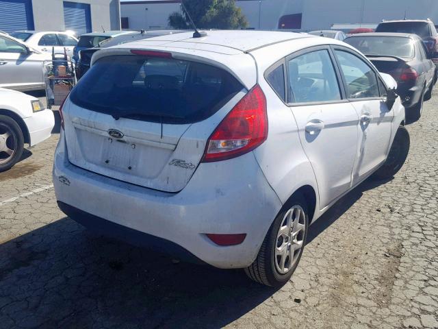 3FADP4TJ7DM162659 - 2013 FORD FIESTA S WHITE photo 4