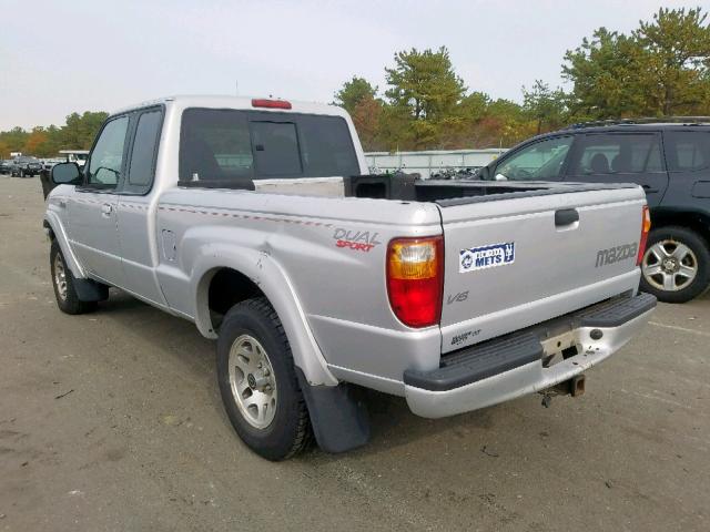 4F4YR16U52TM16109 - 2002 MAZDA B3000 CAB SILVER photo 3