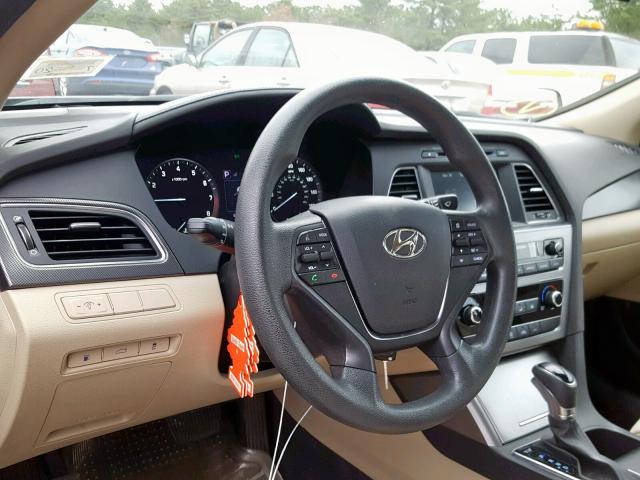 5NPE34AF7GH327306 - 2016 HYUNDAI SONATA SPO BROWN photo 9